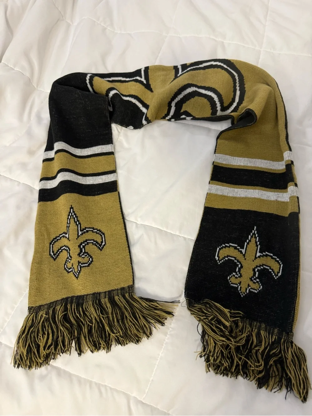 New Orleans Saints Knit Winter Scarf